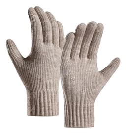 Guantes Lana Alpaca Invierno Ski Pantalla Táctil Touch Tech Color Crema