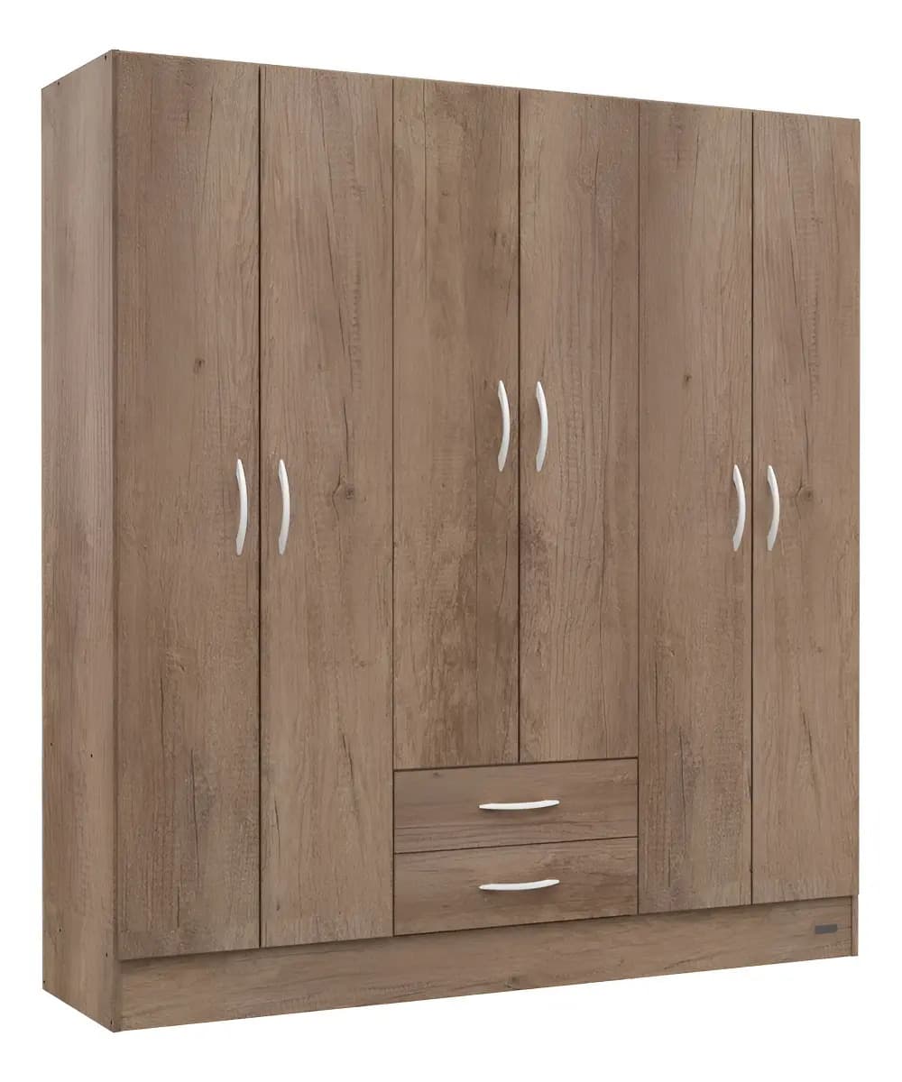 Placard Ropero 6 Puertas Mosconi Pack Color Grei