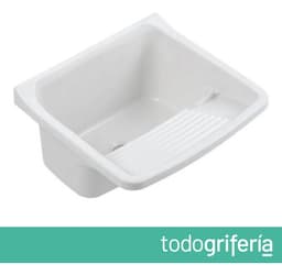 Ferrum Traful Pileta Lavadero Polipropileno Blanco Lp015-b
