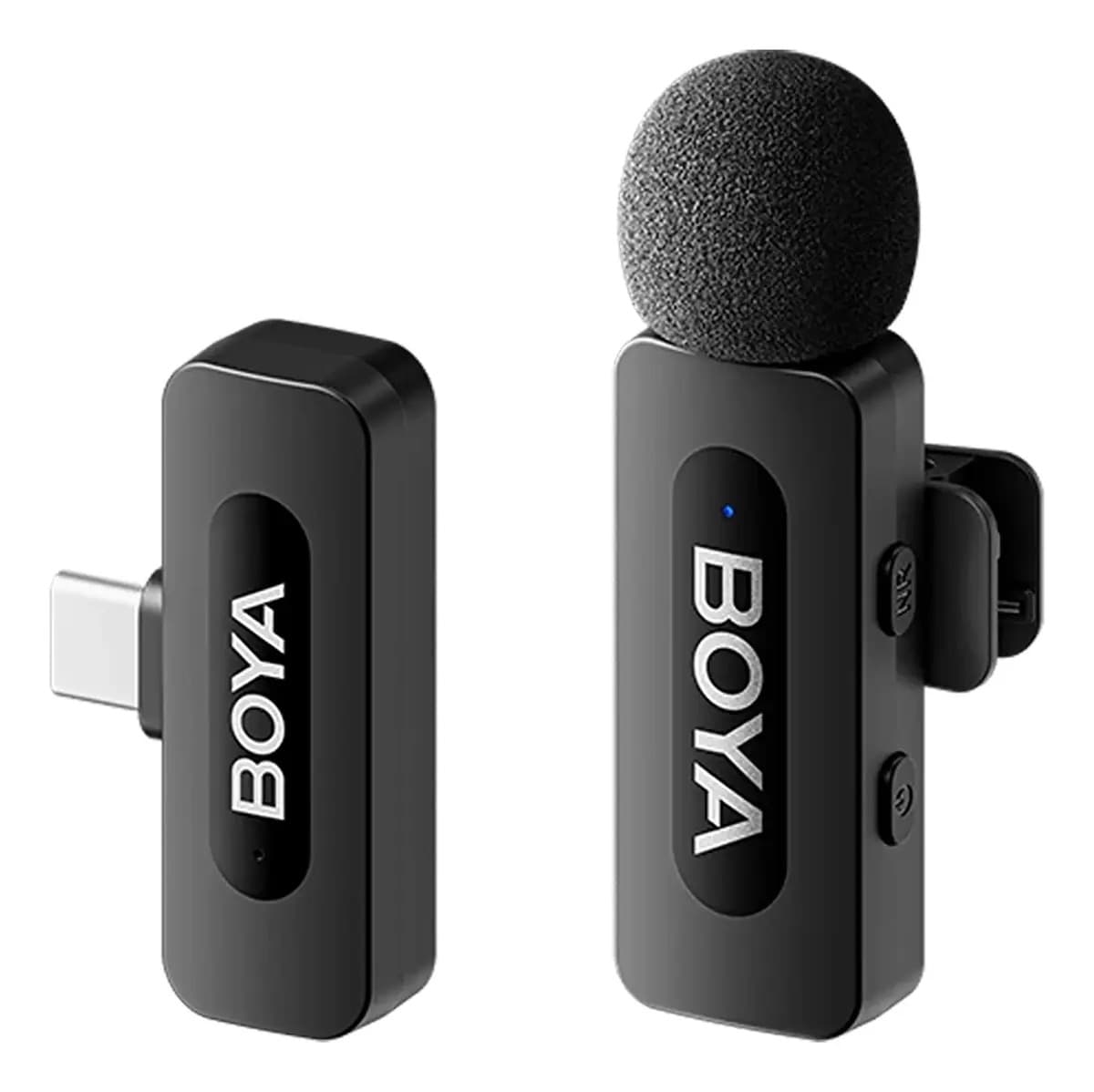 Micrófono inalámbrico de solapa Boya BY-v10 con conexión USB-C