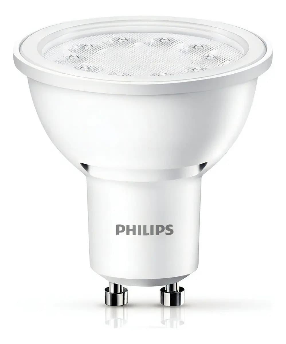 Dicroica Foco Led Philips 3.8w = 50w Calidas Frias Gu10 Color de la luz Blanco frío