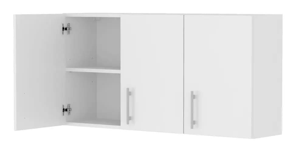 Alacena Blanca 120 Cm 3 Puertas Mueble Organizador De Cocina Color Blanco