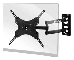 Soporte Para TV Brazo Articulado SPICA SOP-55 Movil De 14 a 55 Pulgadas + Kit de Instalacion Color Negro