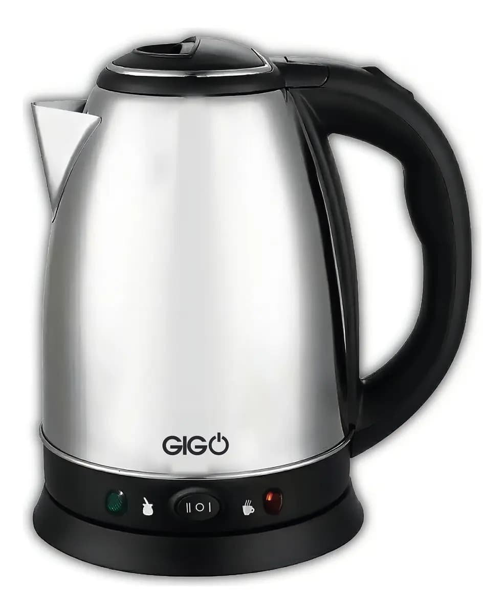 Pava Electrica Gigo Con Corte Automatico Para Mate / Cafe Acero Inoxidable 1.8 Litros