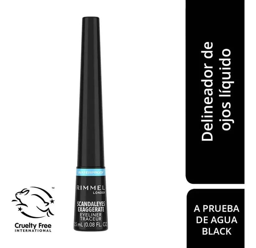 Delineador De Ojos Líquido Rimmel Exaggerate Wtprf X 2,5 Ml