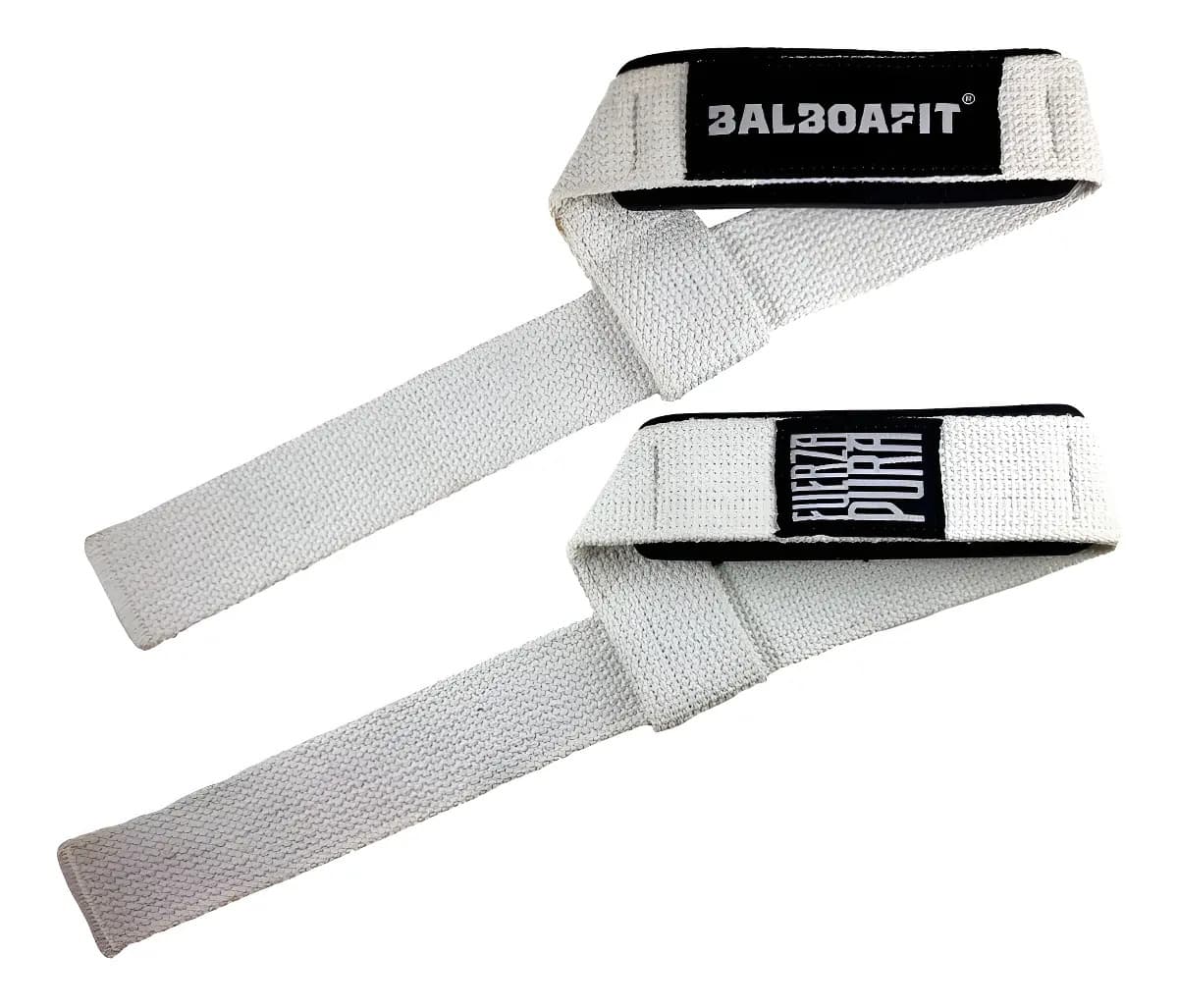 Cintas Poder Agarre Straps Balboafit Retiro Color Blanco