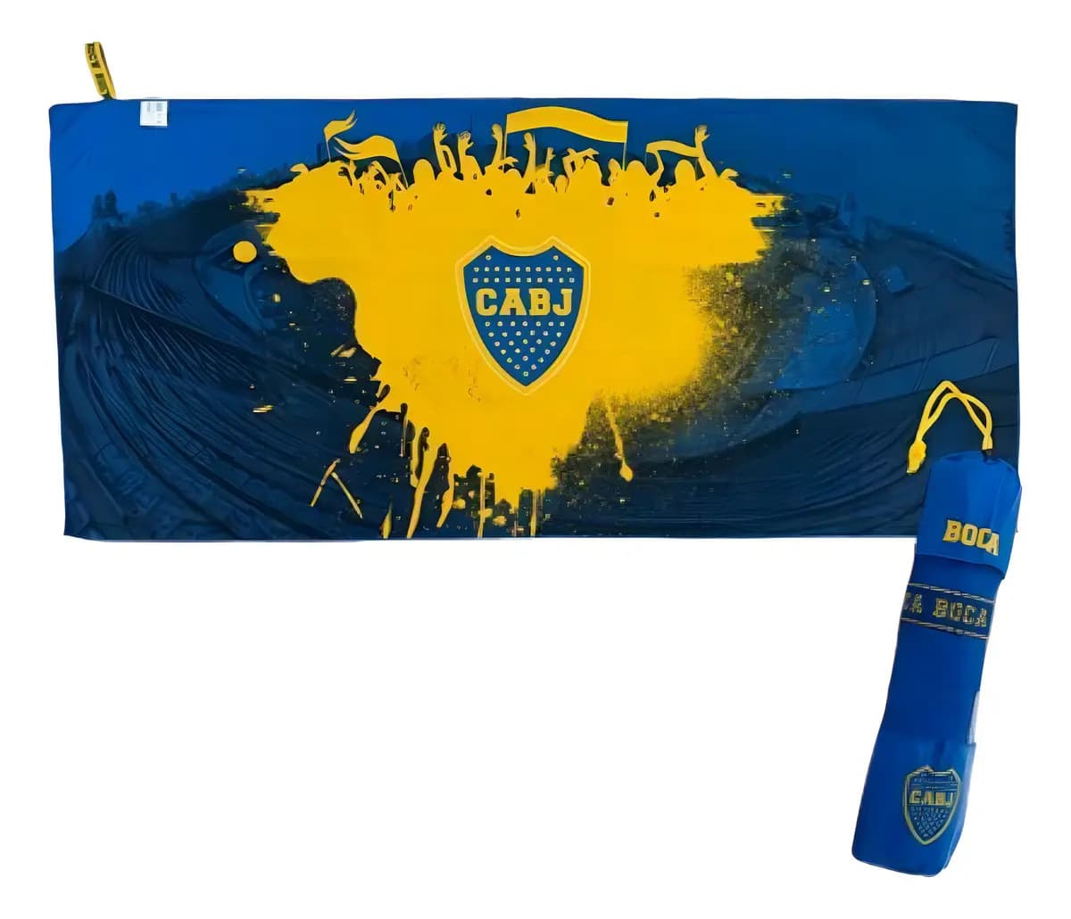 Toallon Secado Rapido Microfibra Boca Juniors 150x70 Color EscHorizontal Liso