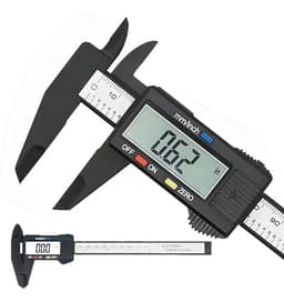 Calibre Digital 0-150mm Fibra de Carbono Pantalla LCD Ruhlmann