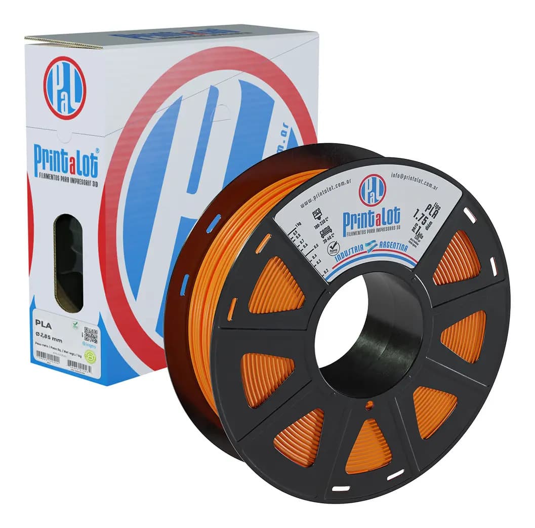 Filamento 3D Printalot PLA de 2.85mm y 1kg naranja