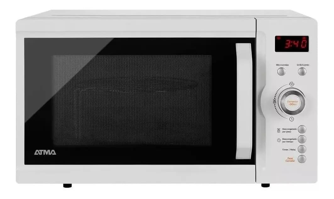 Microondas Atma Md1723gn 23 Litros Digital Grill Blanco