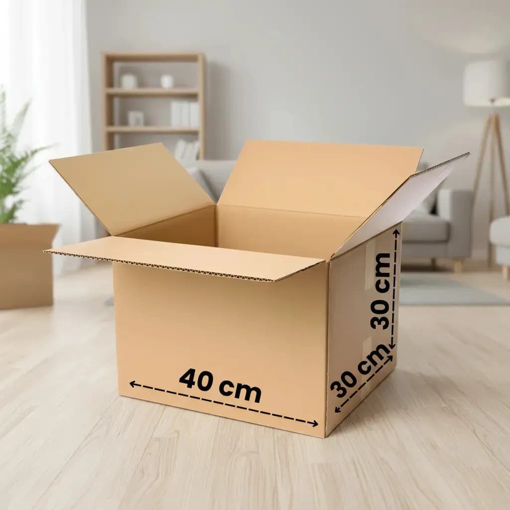 Caja Cartón Embalaje 40x30x30 De 3 Papeles Reforzada X50