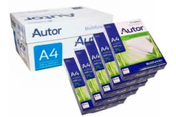Resma Autor A4 Multifunción De 5000 Hojas De 75g 10 U Color Blanco