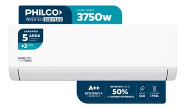 Aire Acondicionado Split Philco Inverter 3750w Frio Calor A++ Phin37ha2an