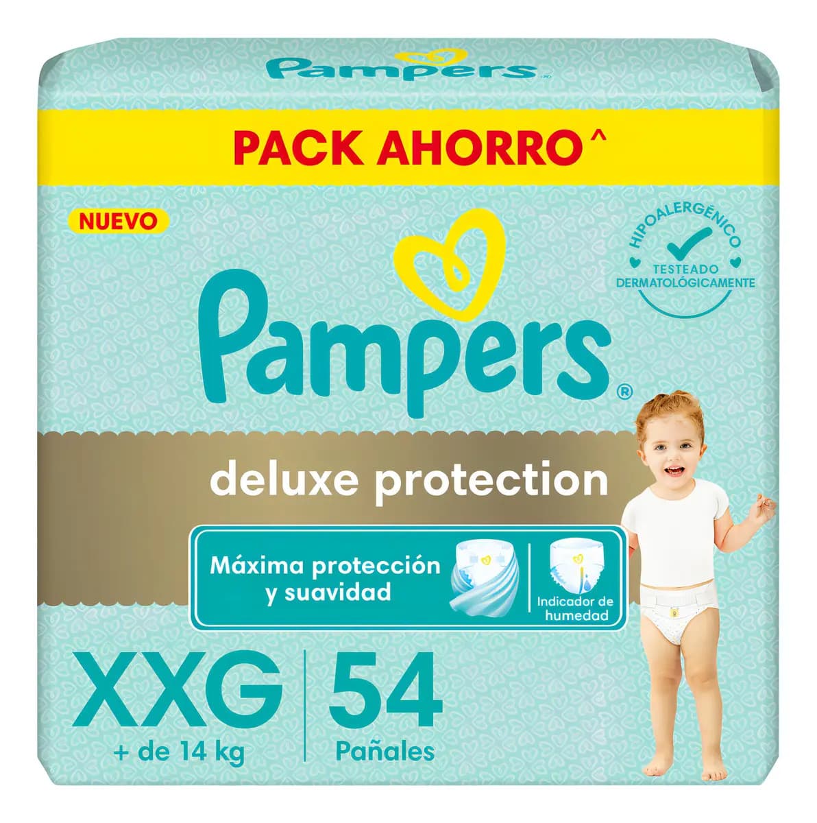 Pañales Pampers deluxe protection XXG x 54 unidades