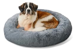 Cama Para Perros Antiestres Comfypetys Comfybed Talla Xl Gris Oscuro Piel Sintetica