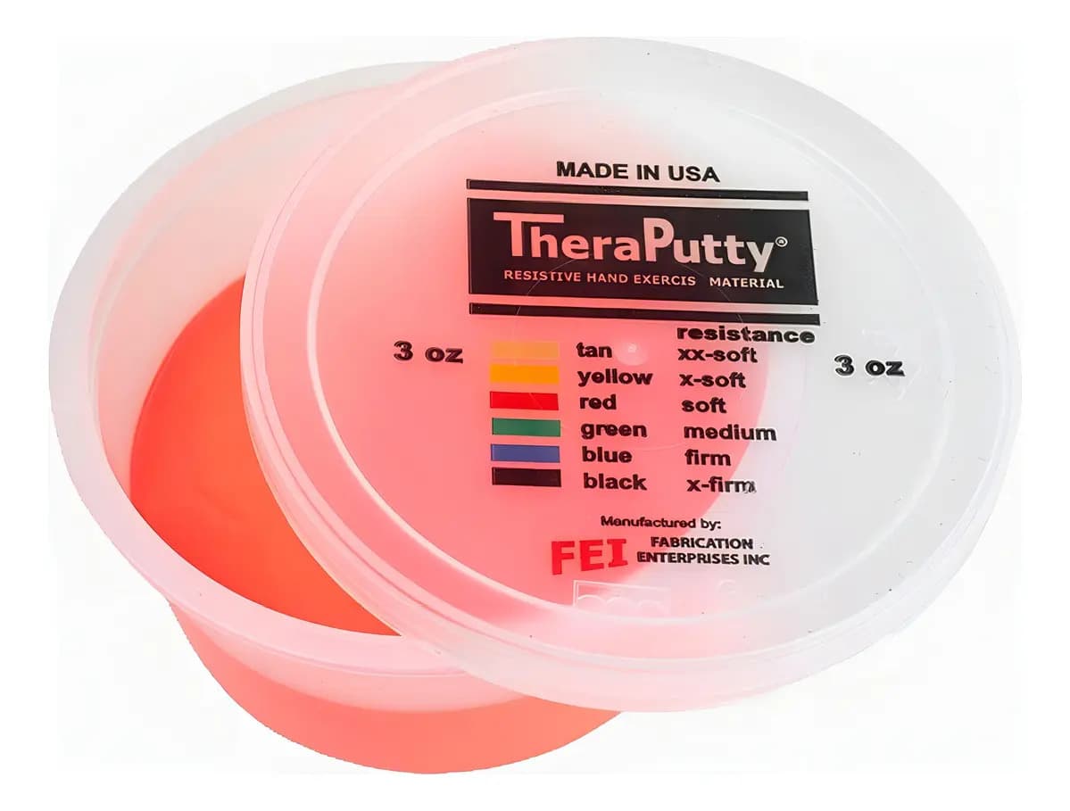 Masilla Terapéutica CanDo Theraputty Color Rojo