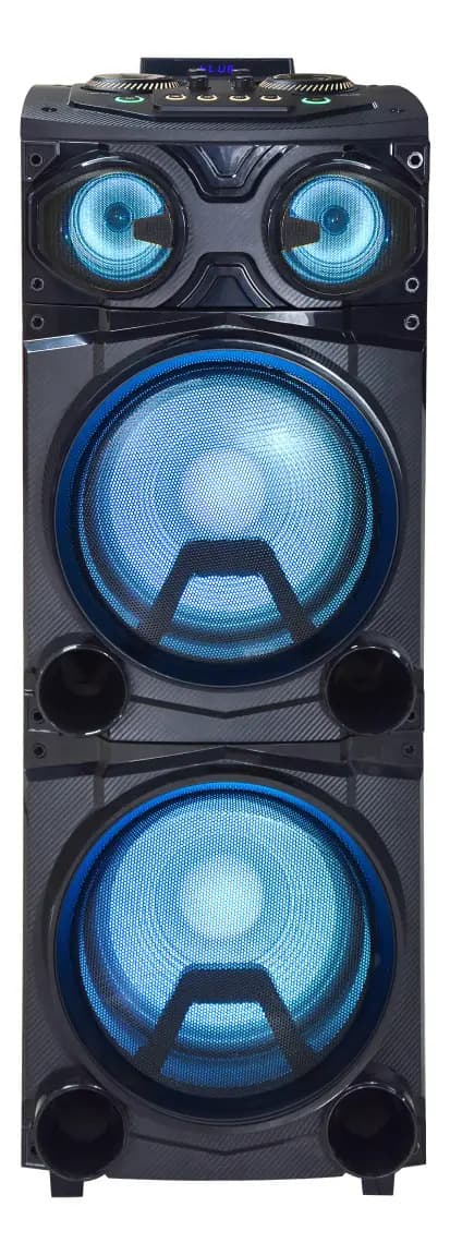 Parlante Torre De Sonido Ranser Colosseo Dj As-2870 Bluetooth Karaoke Luces Led Doble Subwoofer 12'' 15000w No es Tax3705 No es Philips