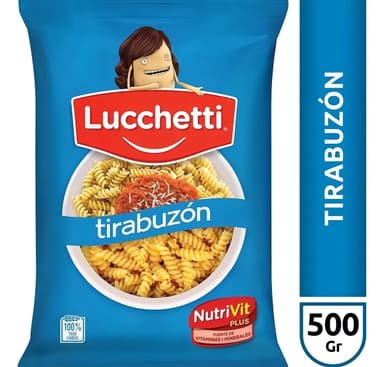 Fideos Tirabuzón Lucchetti X500 Gr