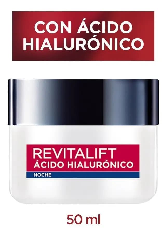 Crema Facial Noche Loréal Paris Revitalift Ácido Hialurónico Tipo de piel Todo tipo de piel