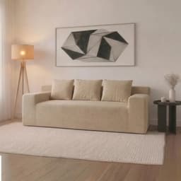 Sillón Sofá Rieti By Gadnic 3 Cuerpos 220cm Alta Densidad Espuma Comprimido