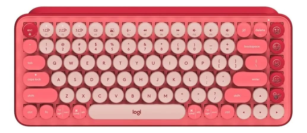 Teclado Logitech QWERTY Logitech Brown inglés US color heartbreaker
