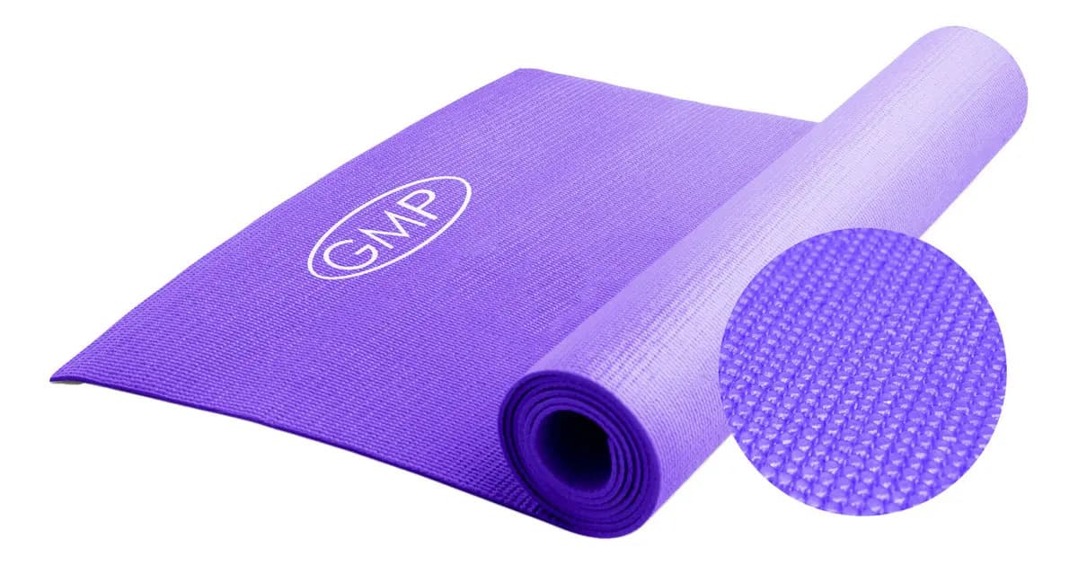 Mat Colchoneta Yoga Pilates Sticky Matt Pvc Enrollable Gmp Color Violeta