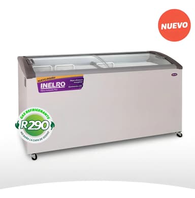 Freezer Horizontal Inelro Fih550Pi Plus 455L Tapa Vidrio R290