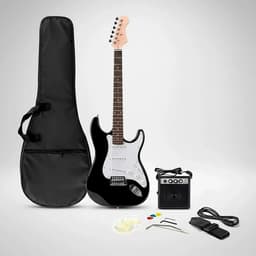 Guitarra Eléctrica EG001 con Amplificador 5W y Accesorios Negro