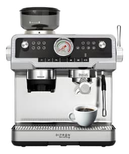 Cafetera Expreso Atelier Molinillo Ditron Acero 1600w 20bars Plateado