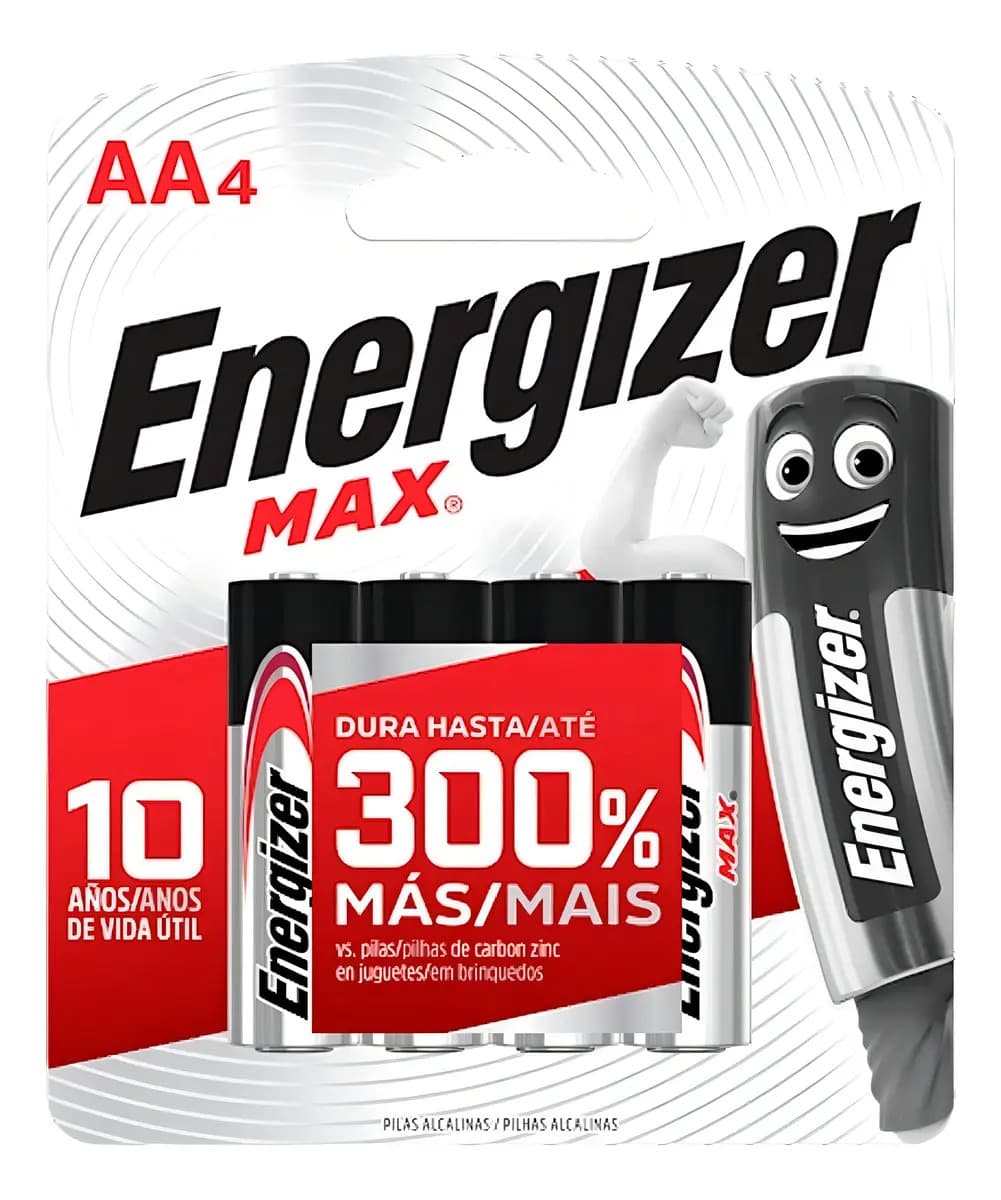 20 Pilas AA Energizer MAX E91 Alcalina Blister X 4