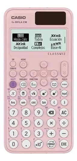 Calculadora Casio Escuela Y Universidad Fx-991lacw Rosada Color Rosa Pálido
