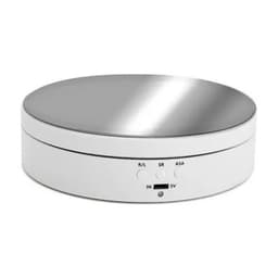 Exhibidor Con Base Giratoria Espejada Xrf-039 Color Blanco