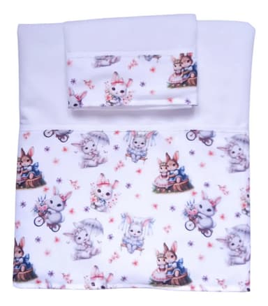Sabanas Bebé Practicuna / Para Colchones Hasta 70 X 100cm Diseño De La Tela Ternurita