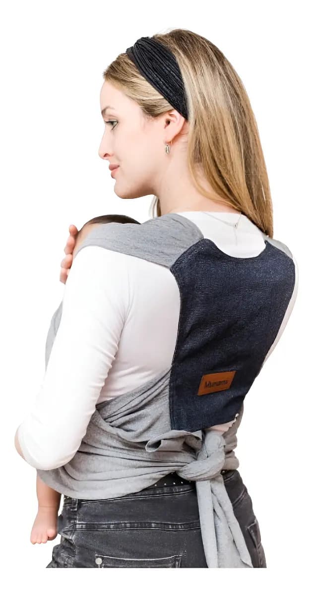 Fular Prearmado Ergonomico Munami Color Azul Jean