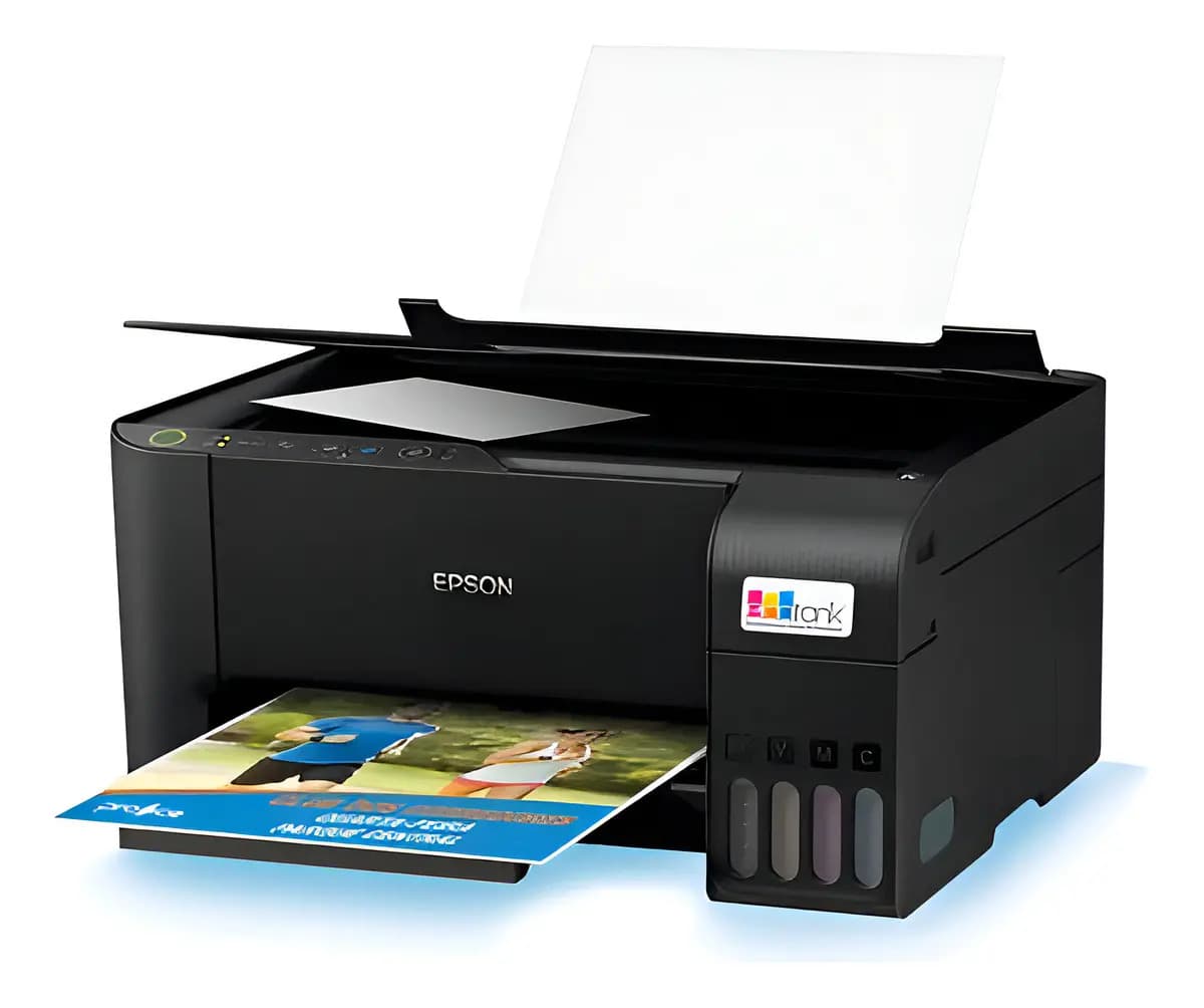 Impresora Multifunción A Color Epson Ecotank L3250 Con Wifi Negro