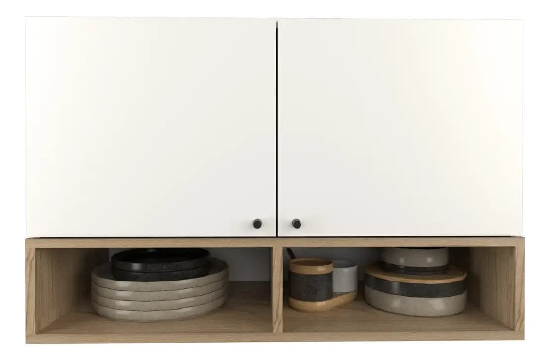 Alacena Hc 2 Puertas 2 Estantes Home Collection Olmo/everest