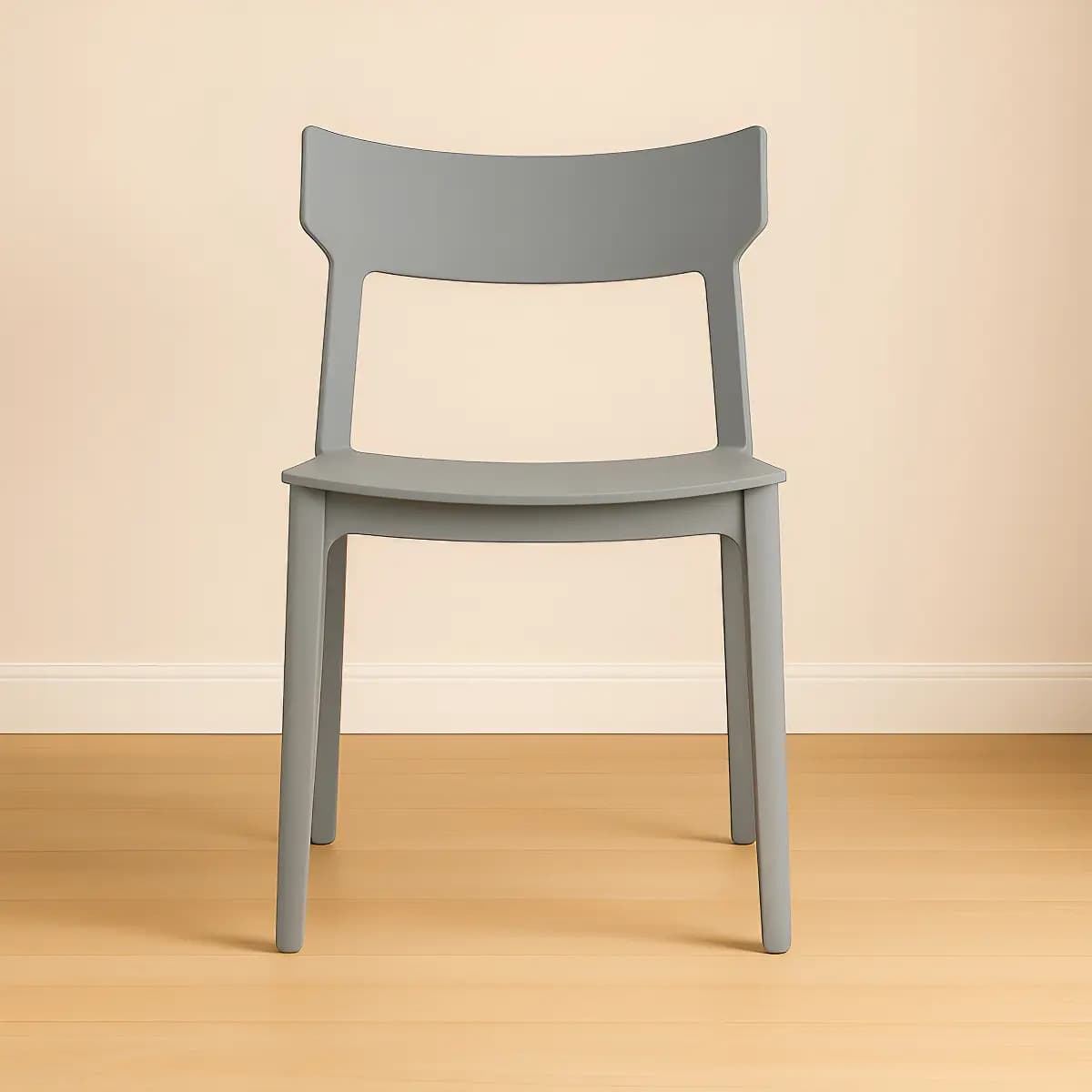 Silla Comedor Cocina Plastica Apilable Modelo Rio Estructura De La Silla Gris