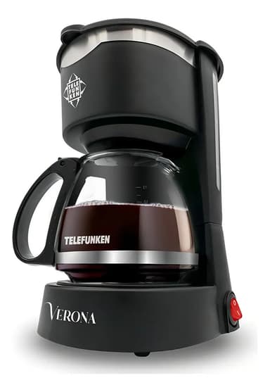 Cafetera Electrica Telefunken Verona 0.6lts - Edom 8000715 Negro