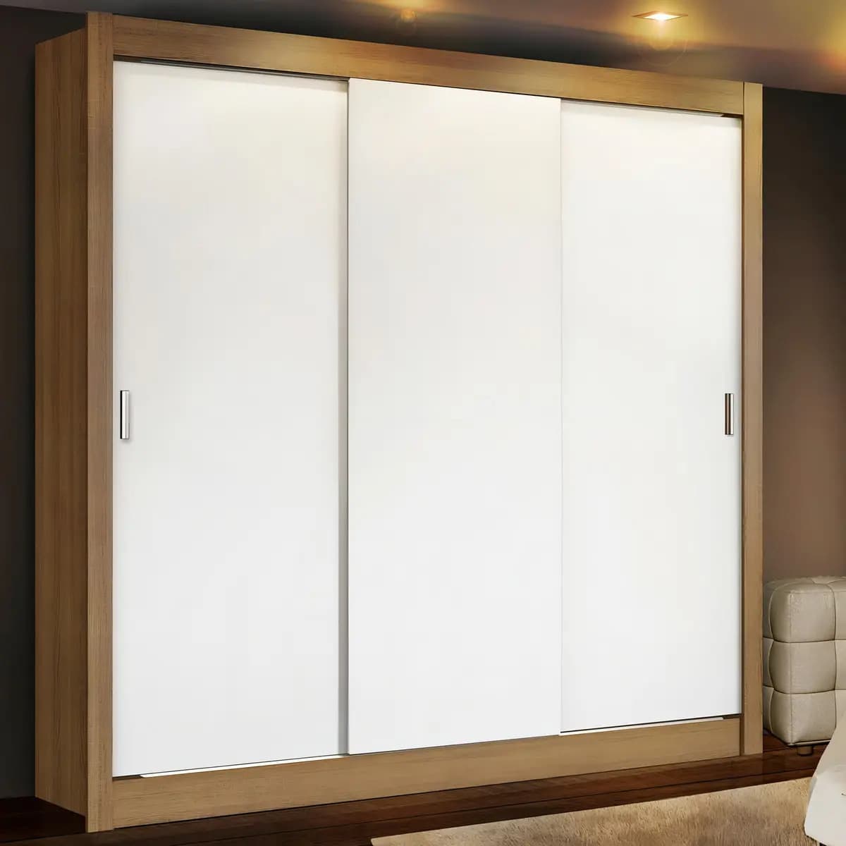 Placard Madesa Mônaco 3 Puertas Corredizas 170x205x51