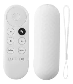 Funda Control Remoto Para Google Tv Chromecast Silicona Color Blanco