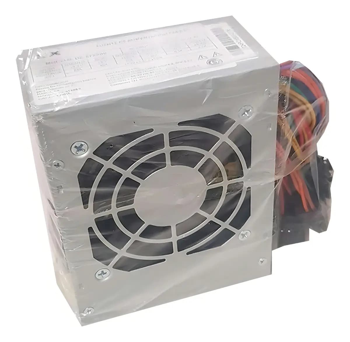 Fuente Alimentación CX ATX 600W Slim Mini PC Ventilador 8cm 4 SATA Gris
