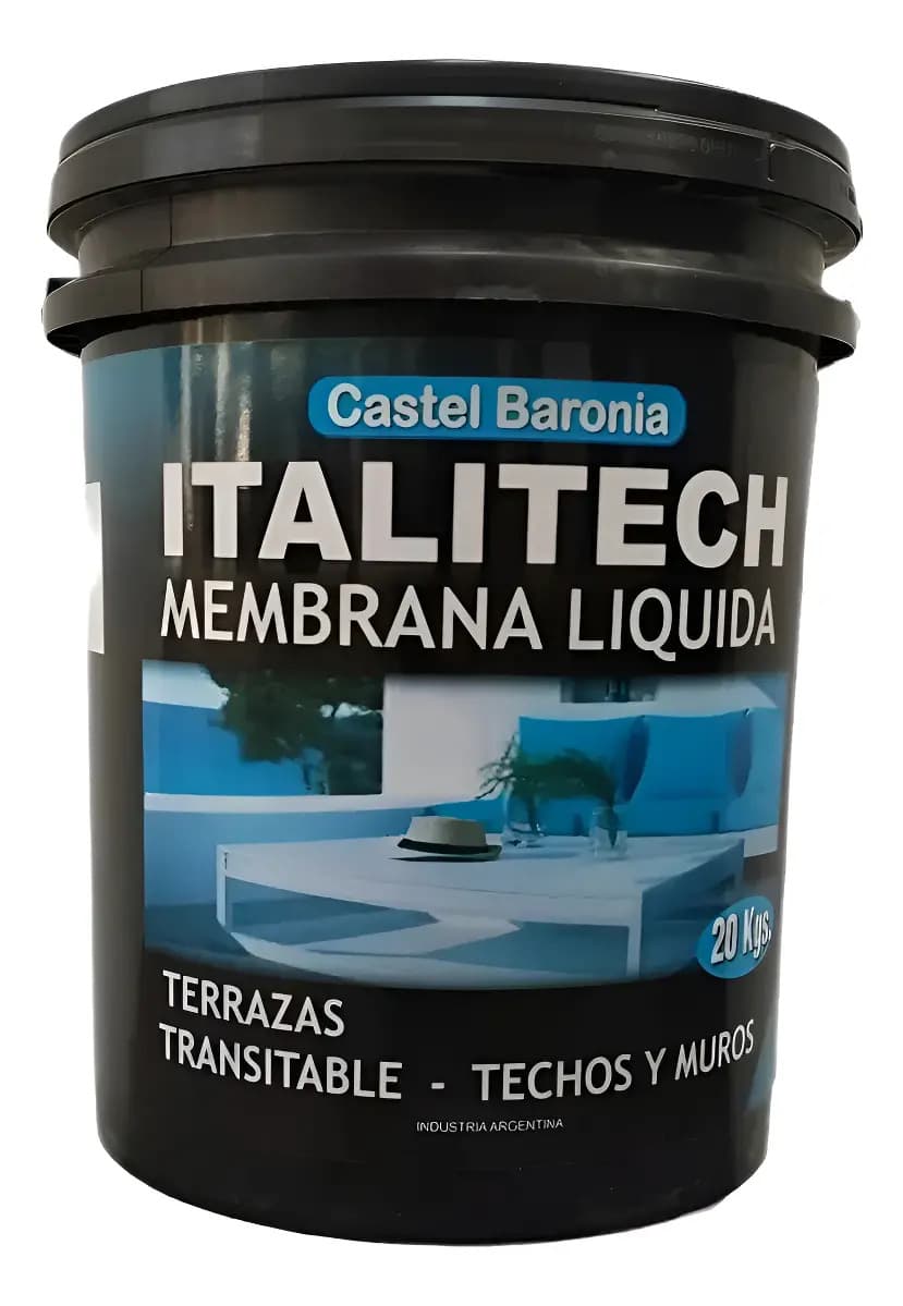 Membrana Liquida Transitable 1ra Calidad 10 Kilogramos Color Rojo Teja