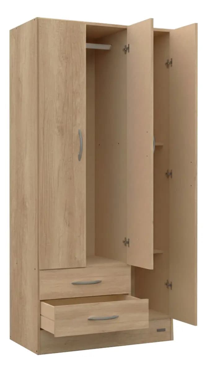 Placard 3 Puertas Pack Mosconi Color Bambu