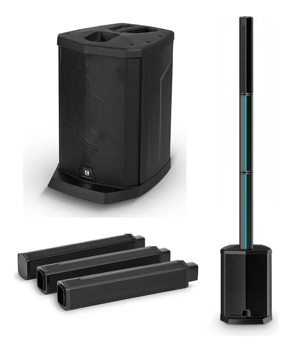 Bafle Potenciado Sistema Sonido 5 Vías Ken Brown Epic-8 Tws Woofer 8" Bluetooth LED Karaoke