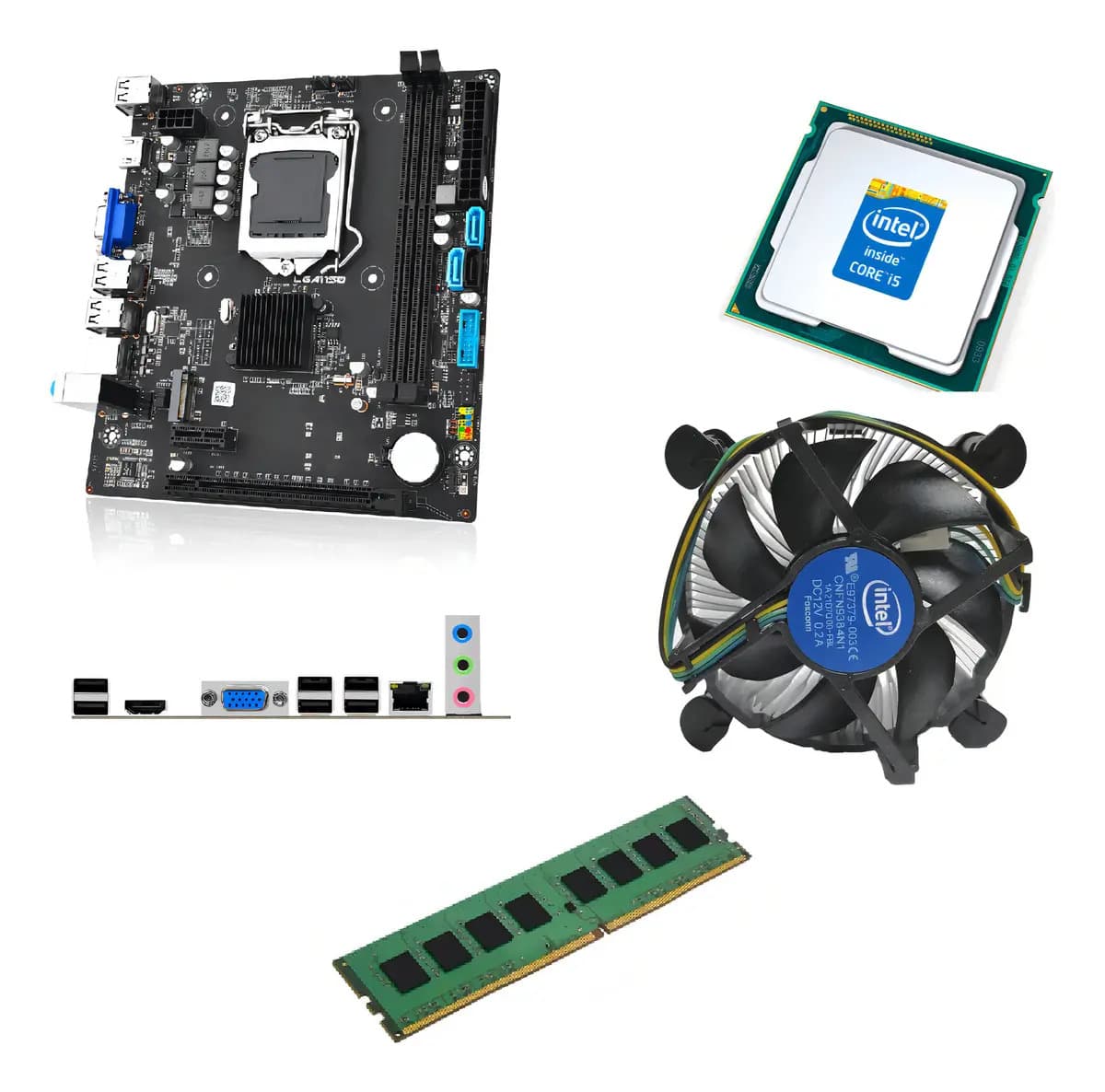 Combo Actualización Intel I5 4570 + Mother H81+ 8gb Ram Ddr3 Negro