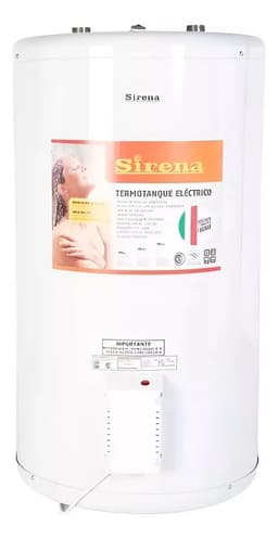 Termotanque Eléctrico Sirena 90L Blanco Con Protección Anticorrosiva