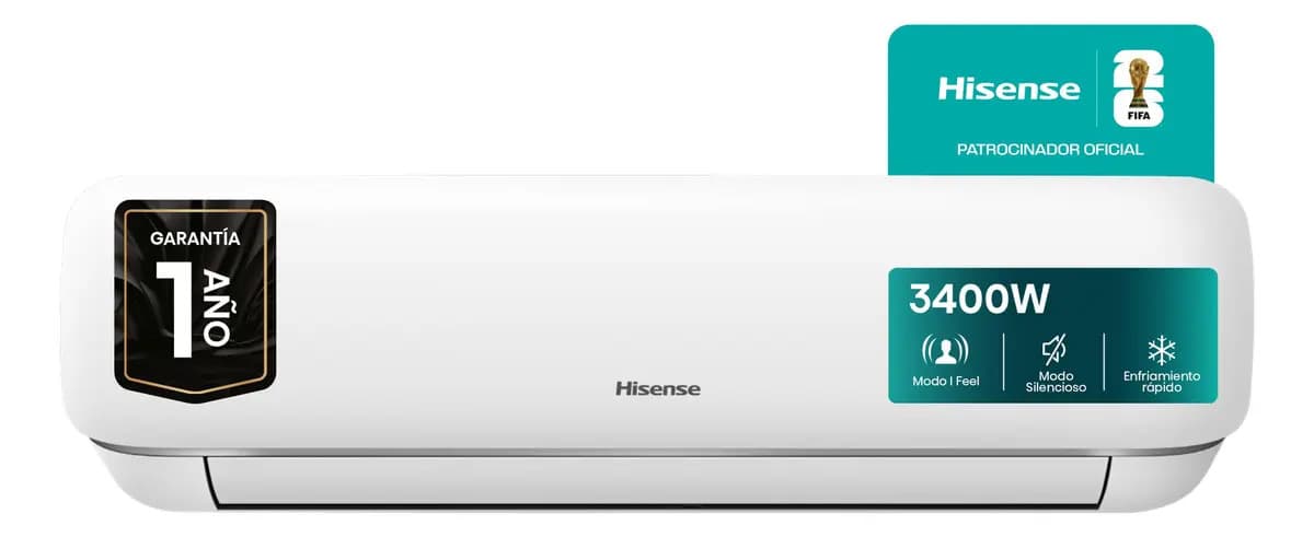 Aire Acondicionado Hisense Split 2924 Fr As12hr4svrkg03px4 Color Blanco