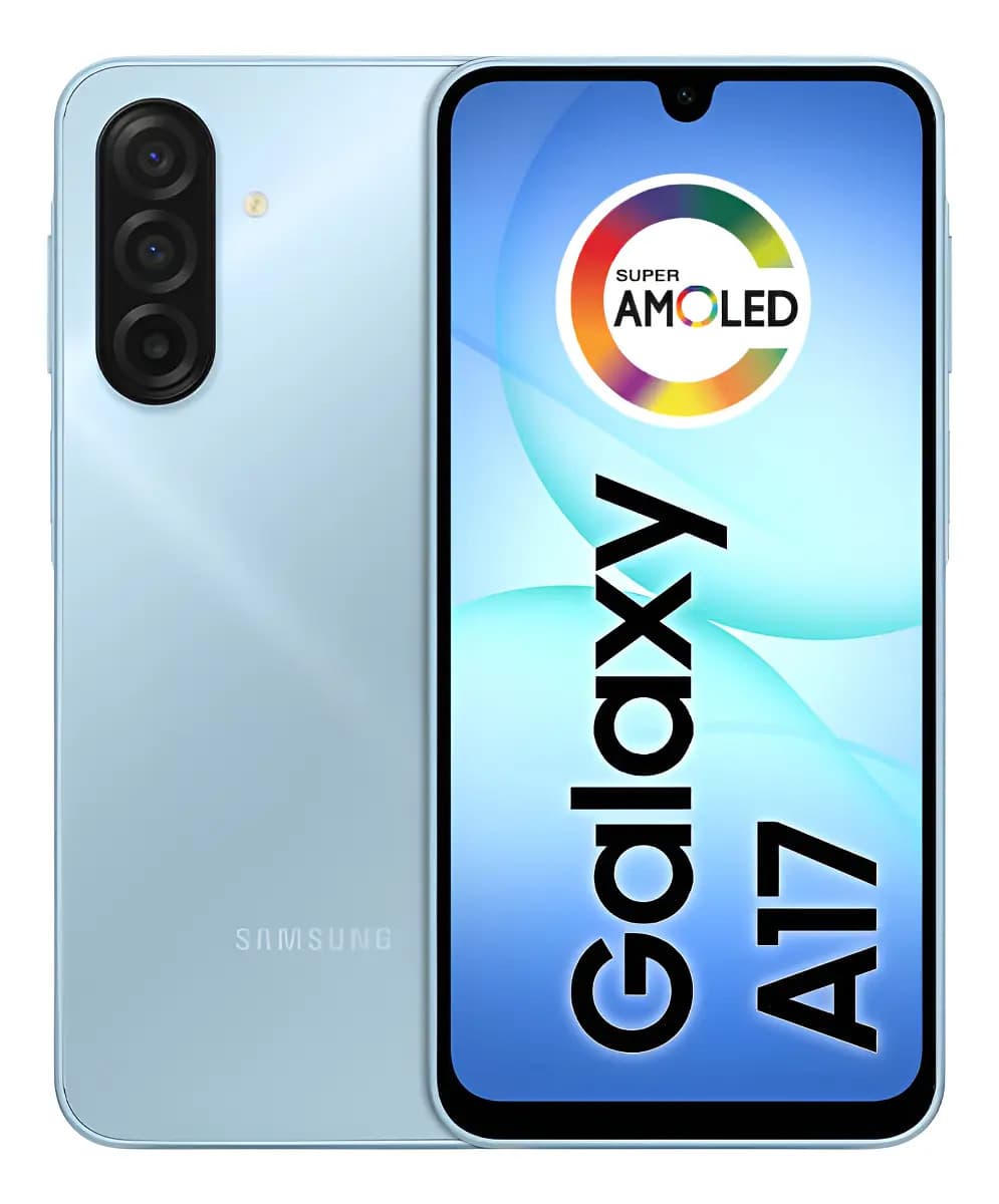 Teléfono móvil Samsung Galaxy A17 con IA, 256 GB, 8 GB de RAM, cámara de 50 MP, pantalla 6.7, NFC, IP54, azul