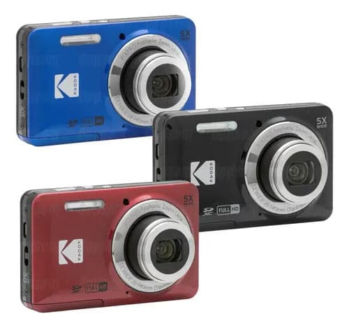 Camara Kodak Compacta Pixpro Fz55 Fullhd 5x Color Roja Kodak Roja