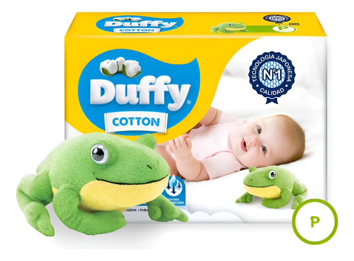Pañales Bebé Duffy Cotton Talle P X 40 Un.